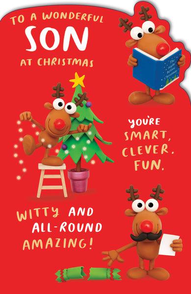 Son Christmas card - family traits