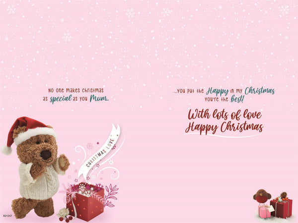 Mum Christmas card- cute bears