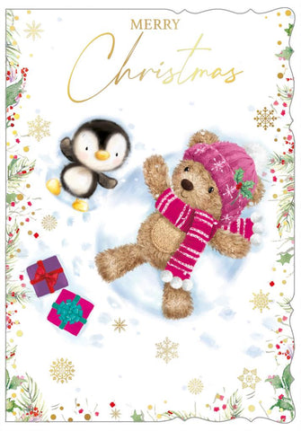 General Christmas card - cute bear