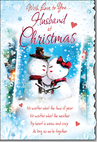 Husband Christmas card- sentimental verse