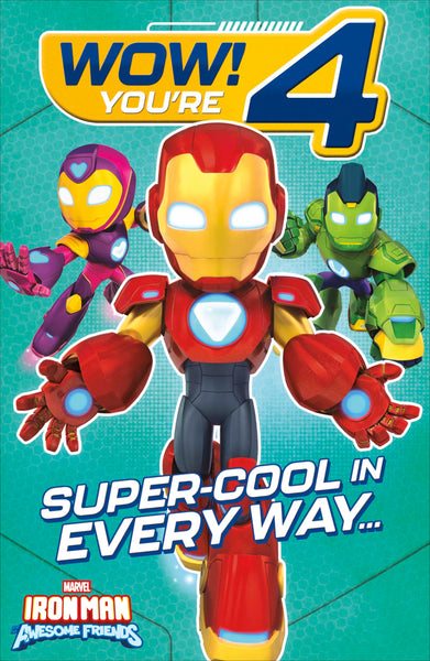 Age 4 Iron Man and friends