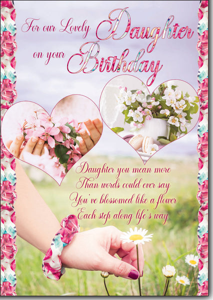 Daughter birthday card - sentimental verse