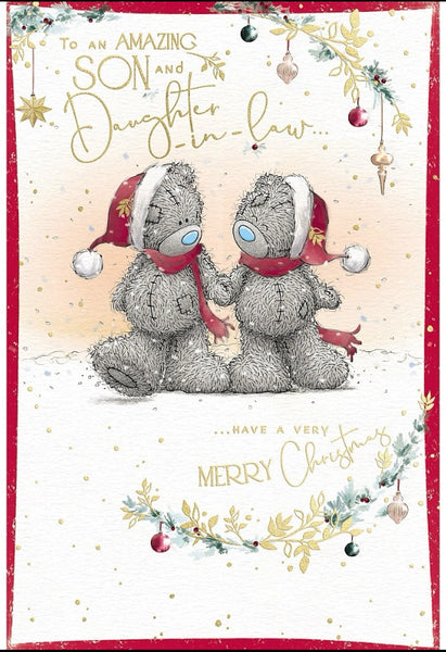 Me to you -Son and Daughter-in-law Christmas card