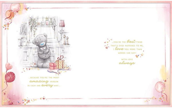 Luxury Boxed Wife birthday card - Me to you