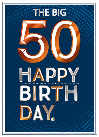 50th birthday card - Big 50