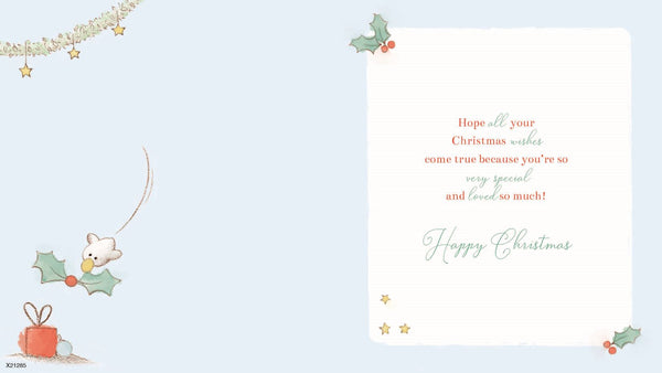 Great Grandson Christmas card - cute bear