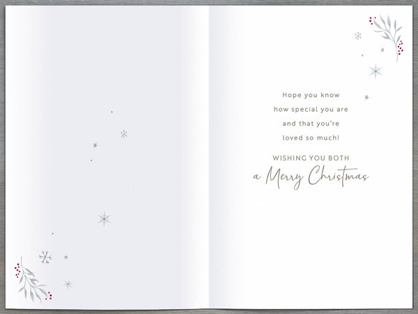 Nana and Grandad Christmas card - cute penguins