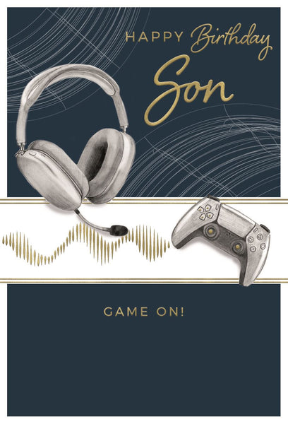 Son birthday card - gamer
