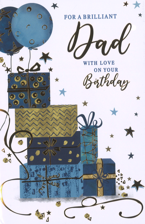Dad birthday card- modern stars