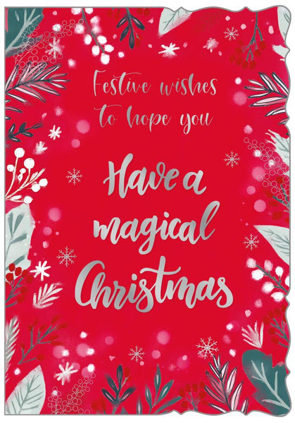 General Christmas card- Xmas flowers