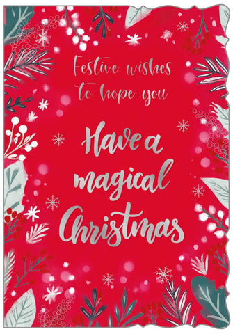 General Christmas card- Xmas flowers