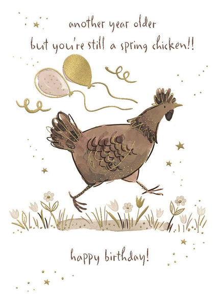 Cute chicken birthday card - general birthday