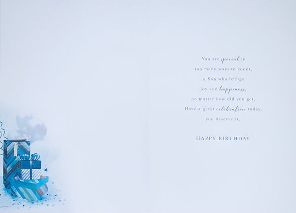 Son birthday card - Sentimental verse