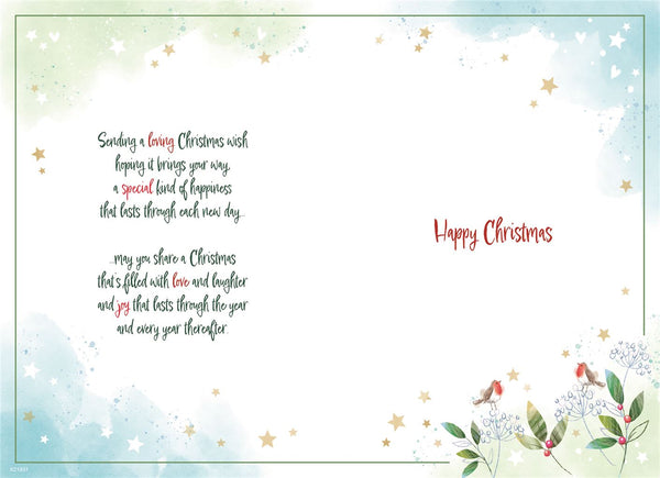 Nephew and Wife Christmas card - Xmas shopping