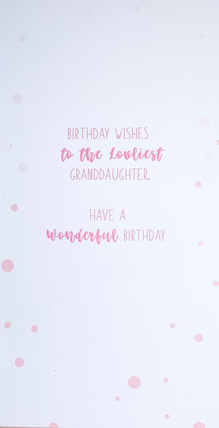 Granddaughter birthday card - pretty meadow