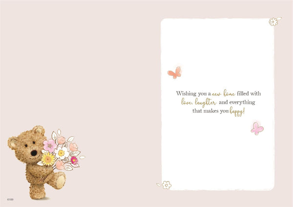 New home card - cute bear