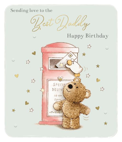 Daddy birthday card- Barley bear