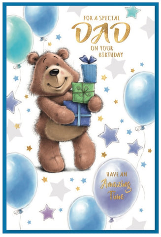 Dad birthday card - cute bear