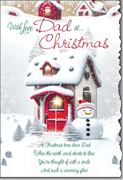 Dad Christmas card - Sentimental verse