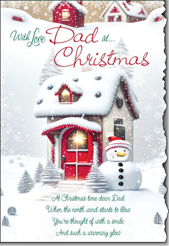 Dad Christmas card - Sentimental verse