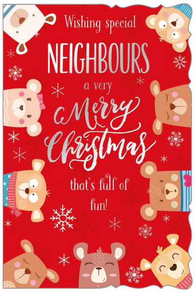 Neighbours Christmas card - cute