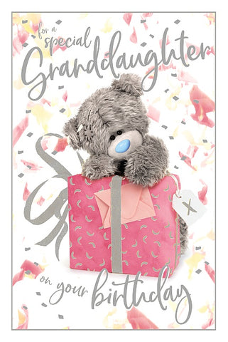 Me to you Granddaughter birthday card : 3D lenticular