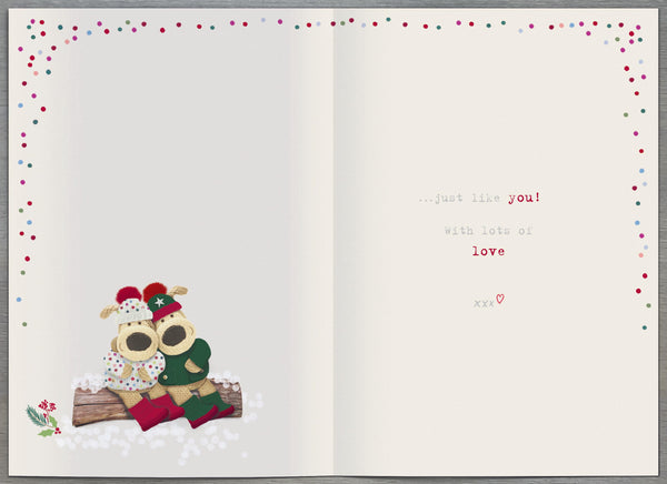 Girlfriend Christmas card - Boofle