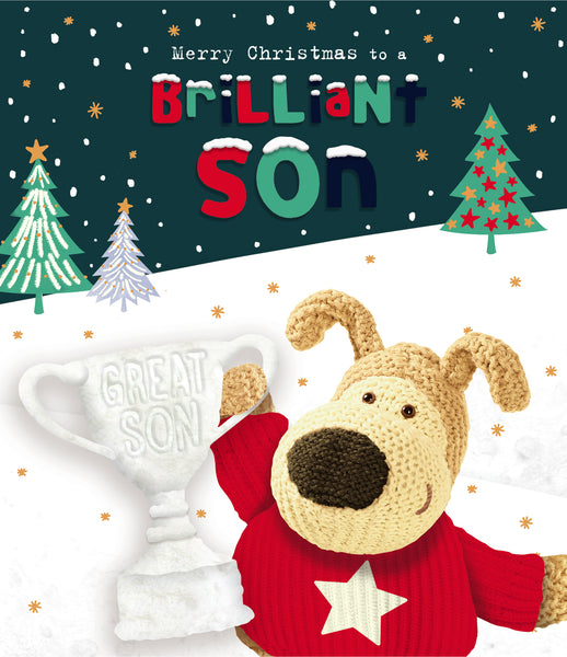 Son Christmas card - Boofle