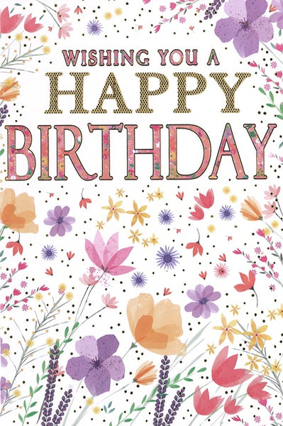 General birthday card for her - pretty flowers