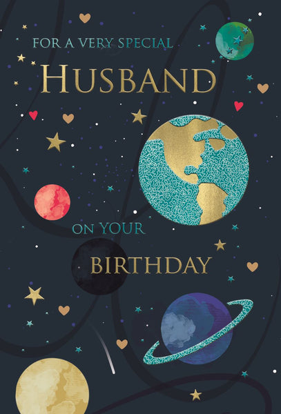 Husband birthday card- mean the world