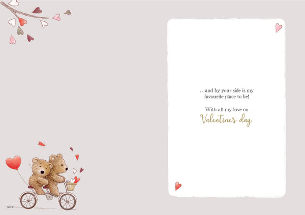Husband Valentine’s Day card- cute bear