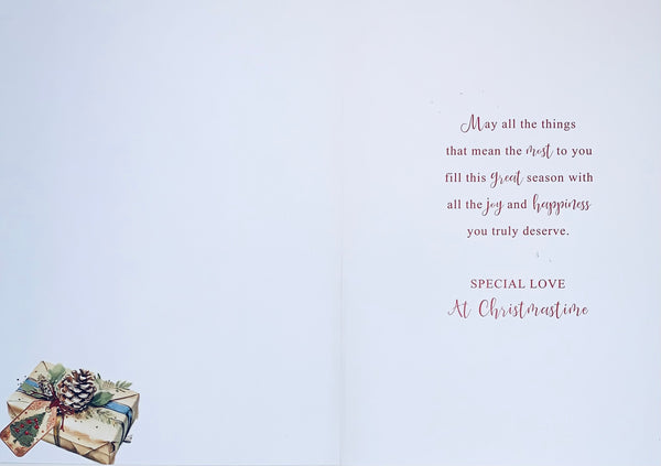 Son Christmas card - festive beer