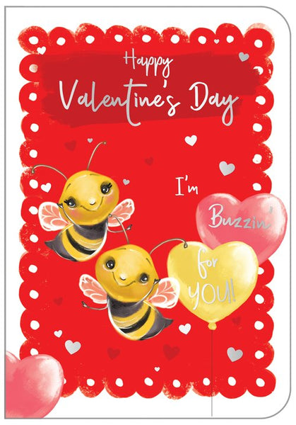 Valentine’s Day card - cute bees