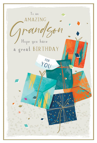 Grandson birthday card - birthday gifts