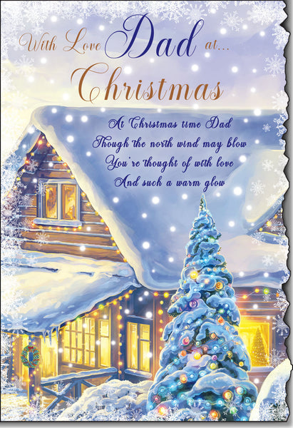Dad Christmas card - Sentimental verse