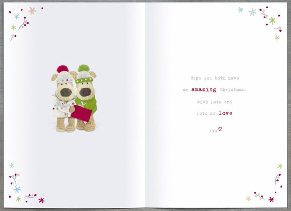 Sister and brother in law Christmas card - Boofle