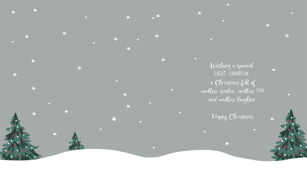 Son Christmas card- cute Father Christmas