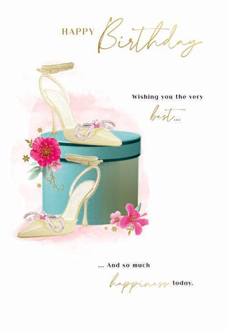 General birthday card for her- shoes