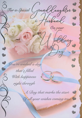 Granddaughter and Husband wedding day card
