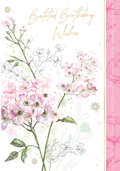 Belated birthday card- wild flowers