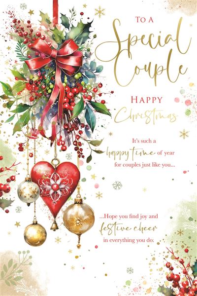 Special couple Christmas card