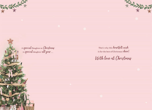 Daughter Christmas card - Christmas home