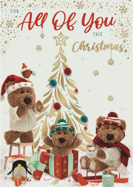 To All of you Christmas card - cute bears