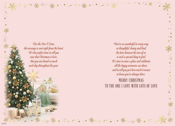 One i love Christmas card - festive home