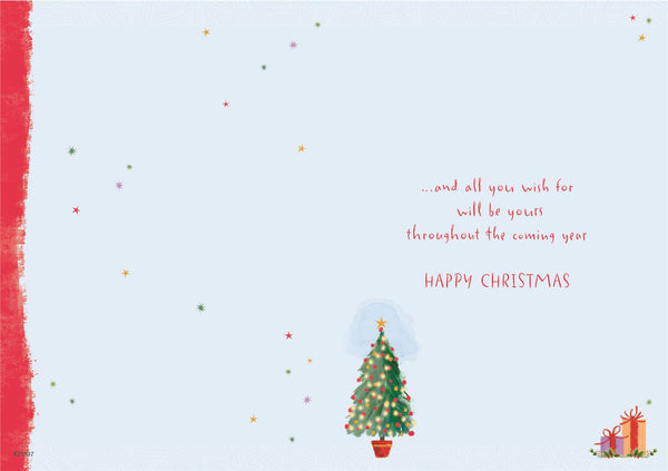 Grandad Christmas card - traditional Land Rover