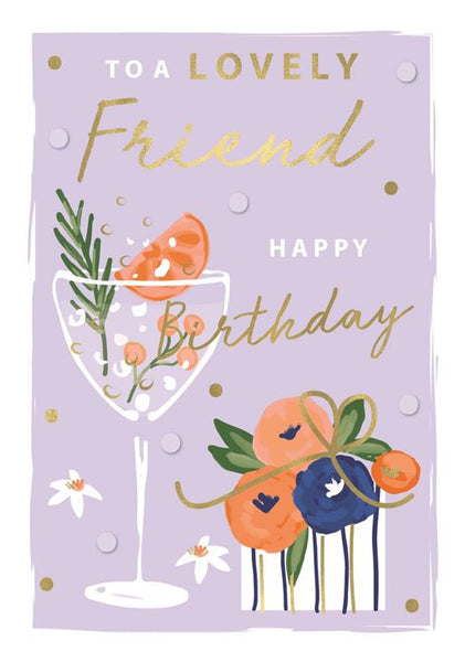 Friend birthday card - birthday cocktails