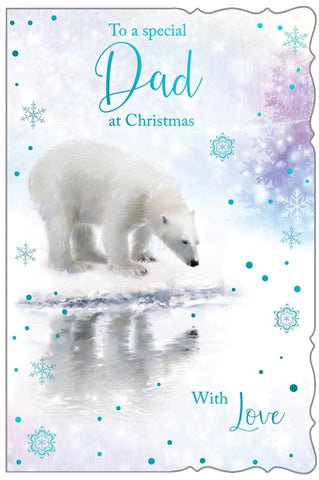 Dad Christmas card - polar bear