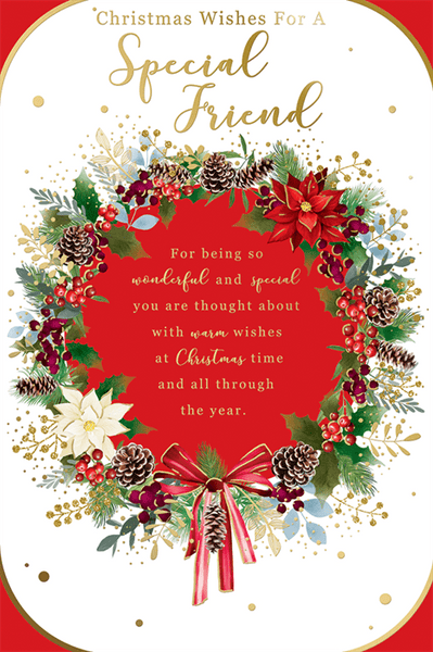 Friend Christmas card - sentimental verse