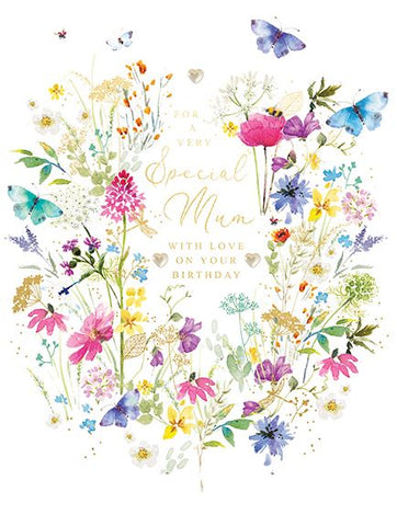 Mum birthday card - wildflower meadow