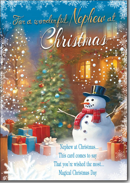 Nephew Christmas card- Sentimental verse